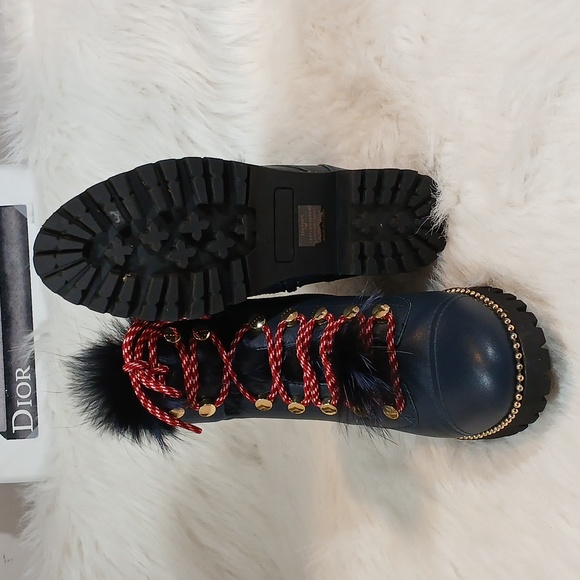 Cecelia New York Trekker Navy Boots Sz 7 - Picture 10 of 15